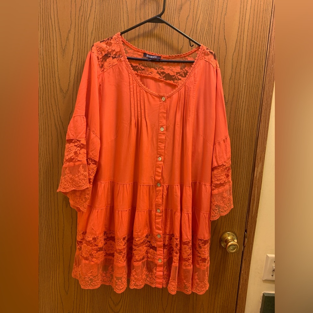 Roamans size 26W orangey color